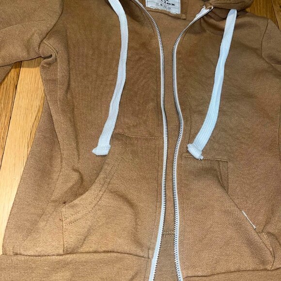 Brown Zip-Up Jacket Hoodie *Brand NEW* - Picture 3 of 5